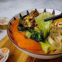 15分钟，一碗有灵魂的炸丸鸡汤面的做法图解18