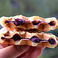 紫薯华夫饼#快手又营养，我家的冬日必备菜品#的做法图解18
