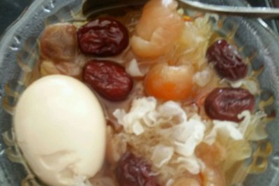 桂圆银雪红枣糖水