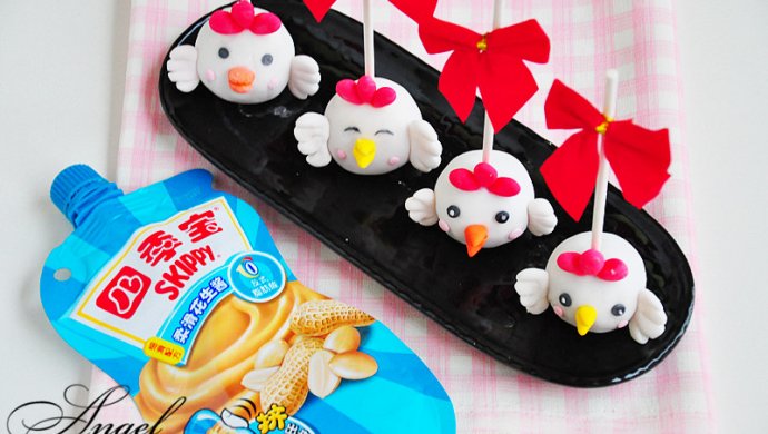 花生酱小鸡棒棒糖蛋糕