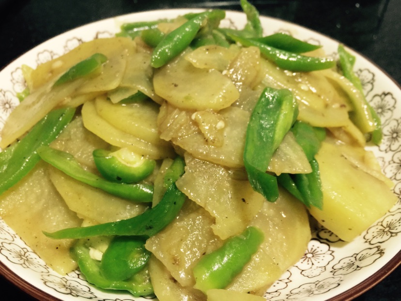 青椒土豆片的做法图解5