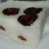 红枣黑芝麻双色糯米年糕的做法图解4