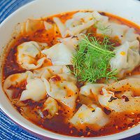 红油茴香虾仁抄手的做法图解10