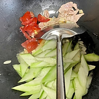 #花10分钟，做一道菜！#清炒丝瓜肉片的做法图解3