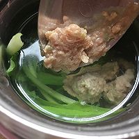 小白菜汆丸子的做法图解13