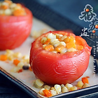 松仁玉米番茄盅#我买新鲜味#的做法图解8