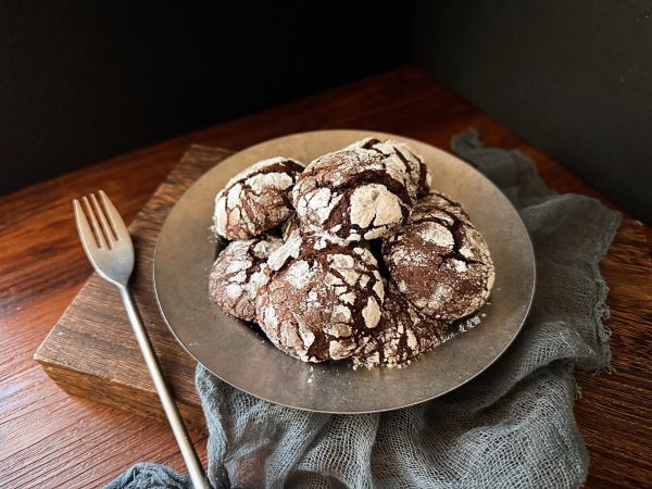 巧克力裂纹曲奇