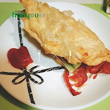 炸锅版【培根鸡蛋手抓饼】