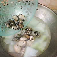 冬瓜花蛤汤的做法图解4