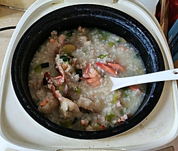 花蟹鲜虾粥的做法