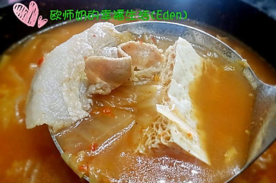 泡菜冻豆腐汤