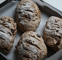 葡萄干核桃全麦面包#享“美”味#的做法图解10