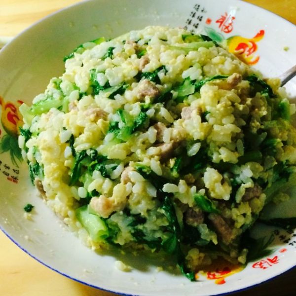 小青菜蛋炒饭