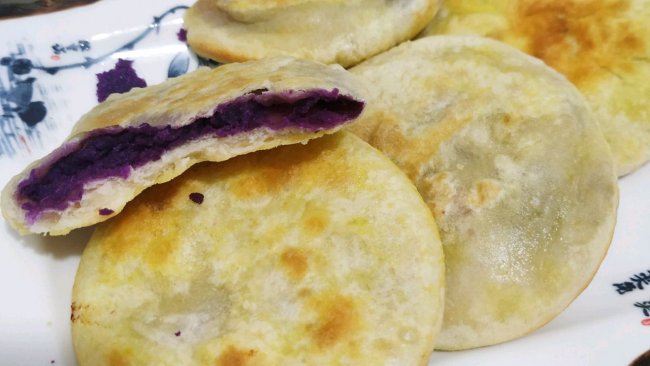 紫薯小油饼--简单又好吃！的做法