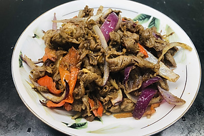 孜然炒羊肉卷