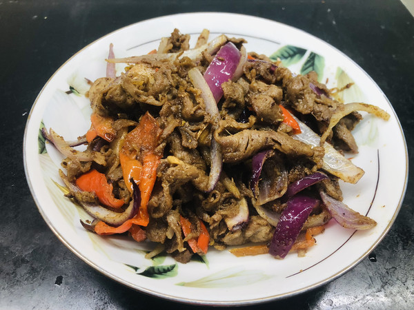 孜然炒羊肉卷