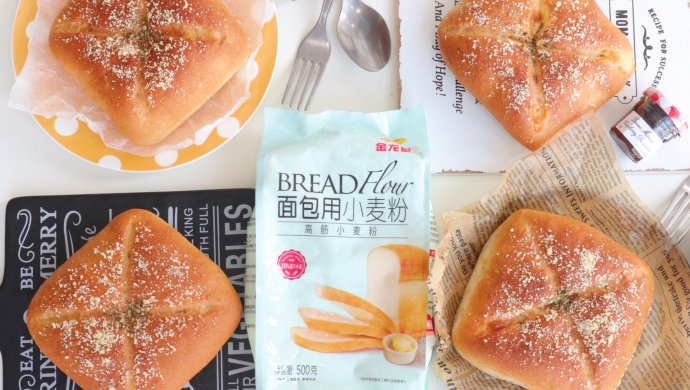 芝士鸡肉全麦软欧包