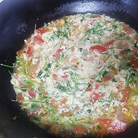 豌豆苗番茄蛋花汤的做法图解12