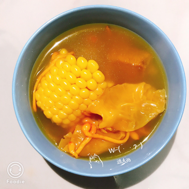 鱼胶虫草花玉米牛肉汤~回民朋友也能喝的做法
