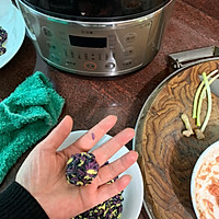 五彩糯米丸子的做法图解3