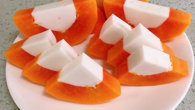 解腻小食：木瓜椰奶冻的做法