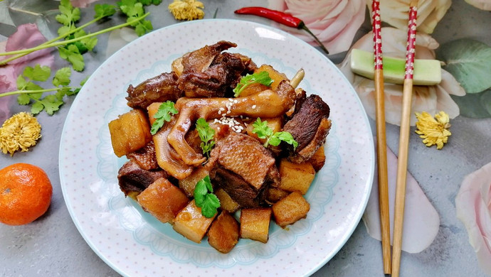土豆炖鸭肉