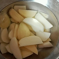南瓜土豆豆腐汤的做法图解2