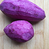 紫薯馍馍的做法图解1