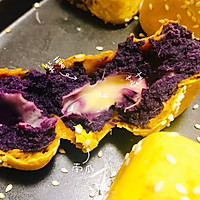 无需烤箱减肥可吃的甜品：南瓜紫薯爆浆芝士仙豆糕～香甜软糯～的做法图解11
