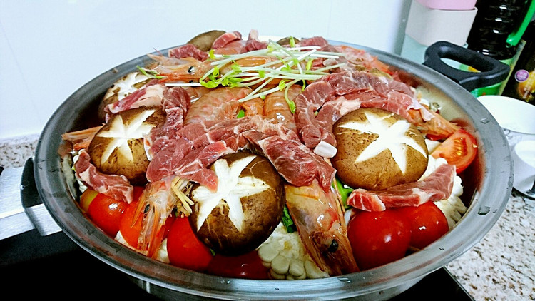 蒸汽火锅·过年大菜·原汁原味保留食材营养-蜜桃爱营养师私厨的做法