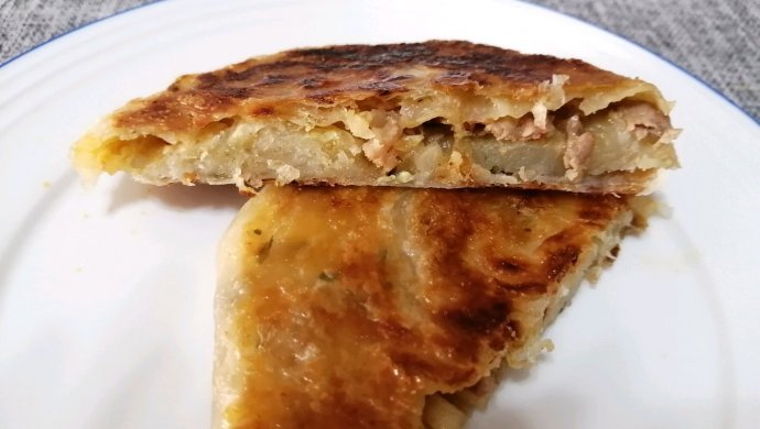 猪肉饼～手抓饼的花式吃法，对新手小白超友好