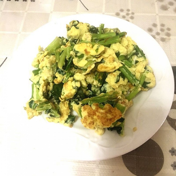 鸡蛋炒菠菜的做法