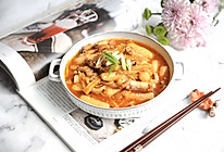 #憋在家里吃什么#韩式年糕拉面部队锅的做法