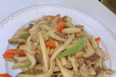 下饭菜——肉丝杏鲍菇