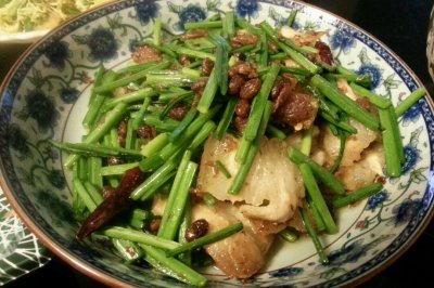 韭菜苔回锅肉
