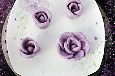 紫薯糯米花