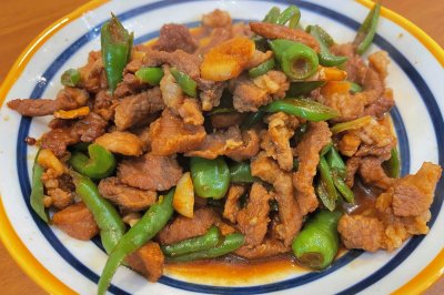 青椒炒肉，好吃到爆