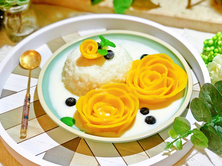 椰浆芒果饭（简易米饭版）的做法