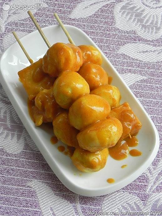 咖喱鱼蛋的做法