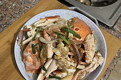 姜葱炒螃蟹