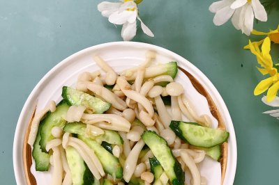 白玉菇炒青瓜