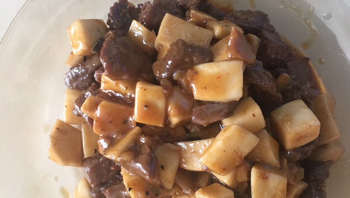 独门秘籍—黑椒杏鲍菇烧牛里脊