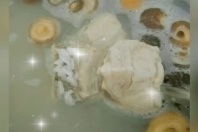 麦豆脊骨香菇煲粥