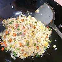 蛋花炒饭的做法图解4