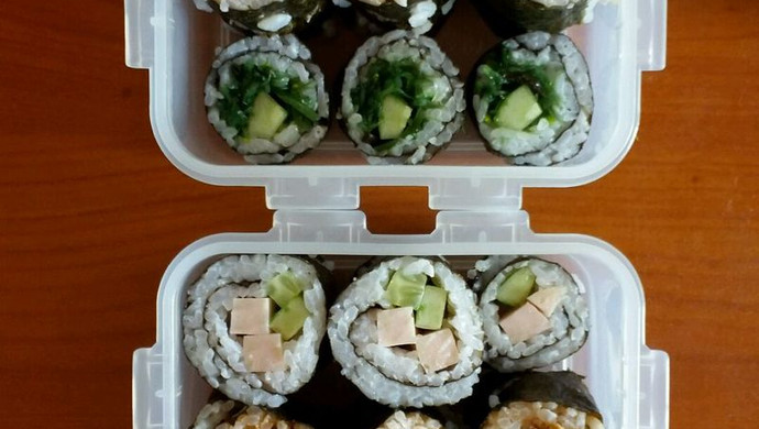 三种口味的寿司