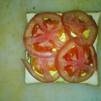 火腿煎蛋三文治#急速早餐#的做法图解7