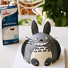 #安佳儿童创意料理#龙猫立体奶油蛋糕