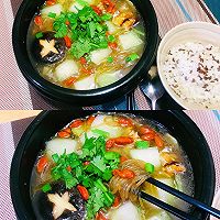 #冬季滋补花样吃法#咸鱼冬瓜粉条汤的做法图解6