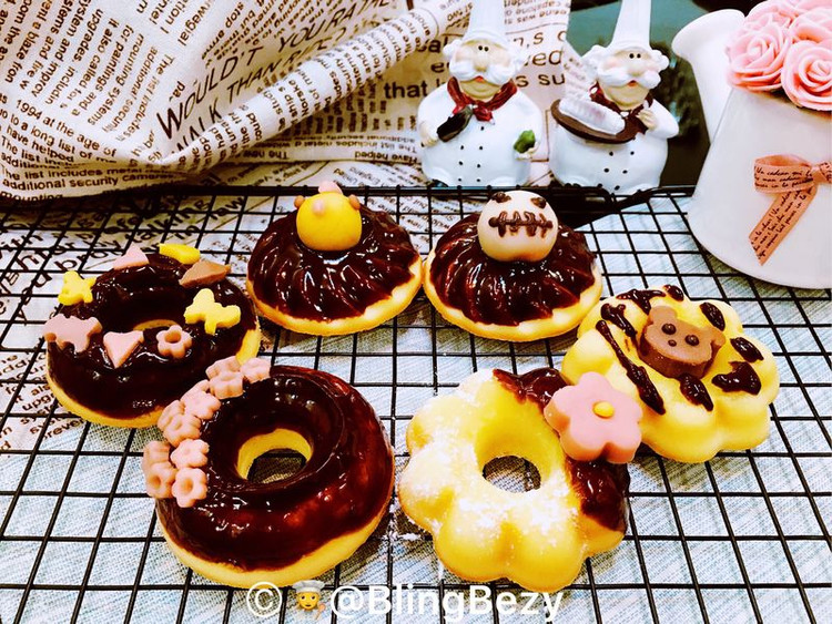 【美食魔法】和果子装饰日式糯米甜甜圈的做法