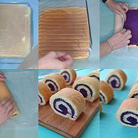 #安佳万圣烘焙奇妙夜#紫薯蛋糕卷的做法图解4